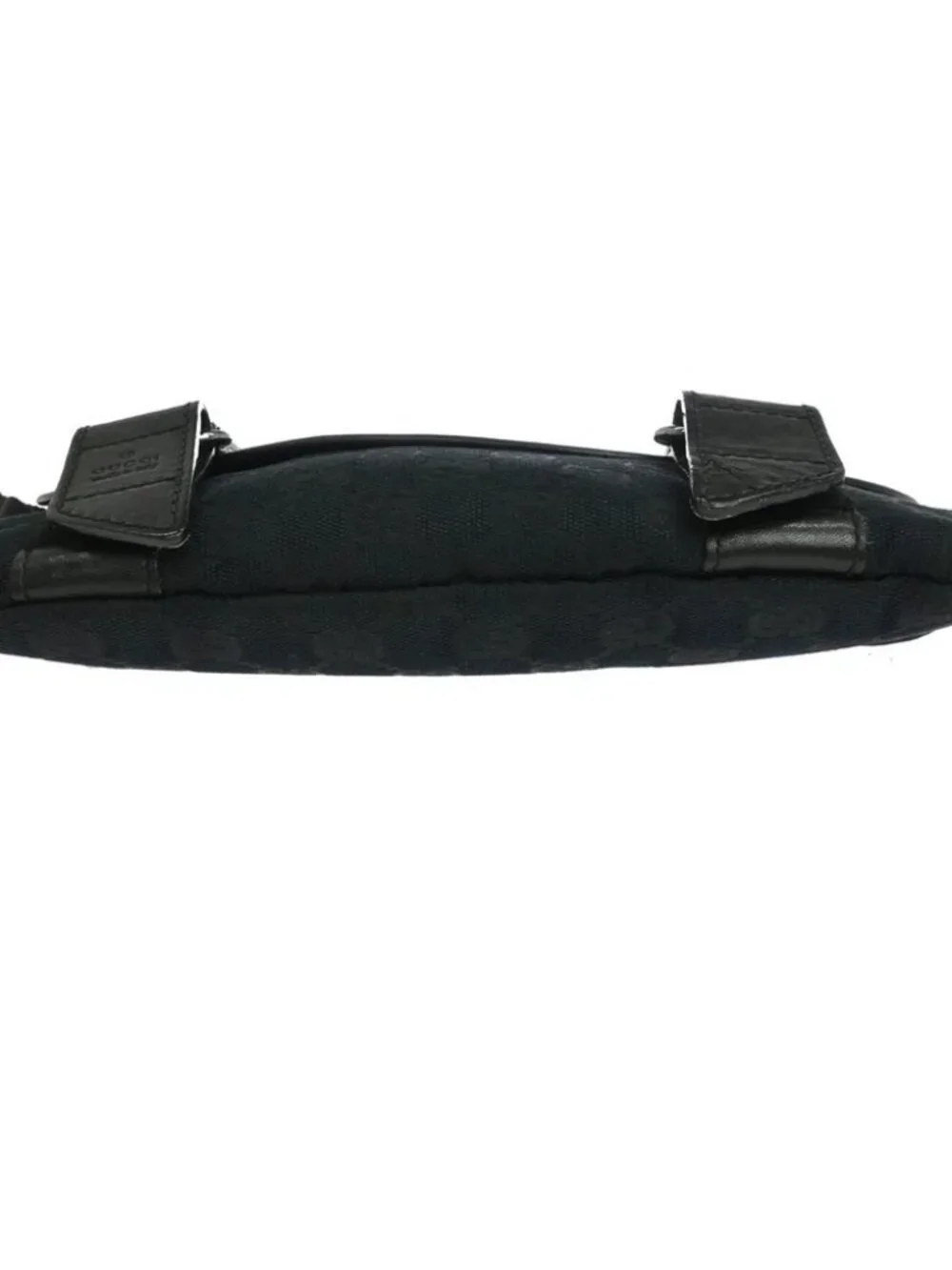 Gucci Black GG Canvas Body Bag Waist